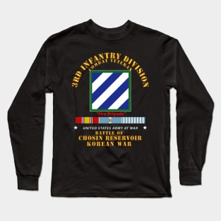 3rd ID - Battle Chosin Reservoir w KOREA War SVC Long Sleeve T-Shirt